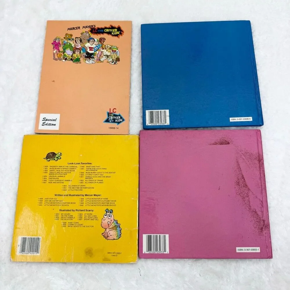 Mercer Meyer Vintage Lot of 4 Children’s Picture Books: Little Monster At Home A